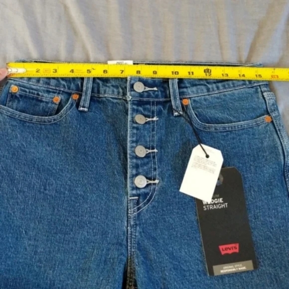 Levi's Wedgie Utility Straight Leg Jeans Denim Pants Middle Sister Carpe… - Picture 5 of 12